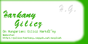harkany gilicz business card
